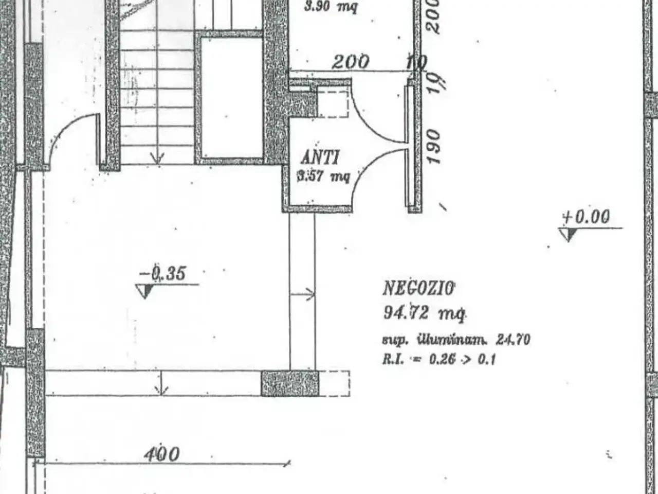 Negozio in Via San Pio X 34/a, Castelfranco Veneto, {3} - Planimetria 1