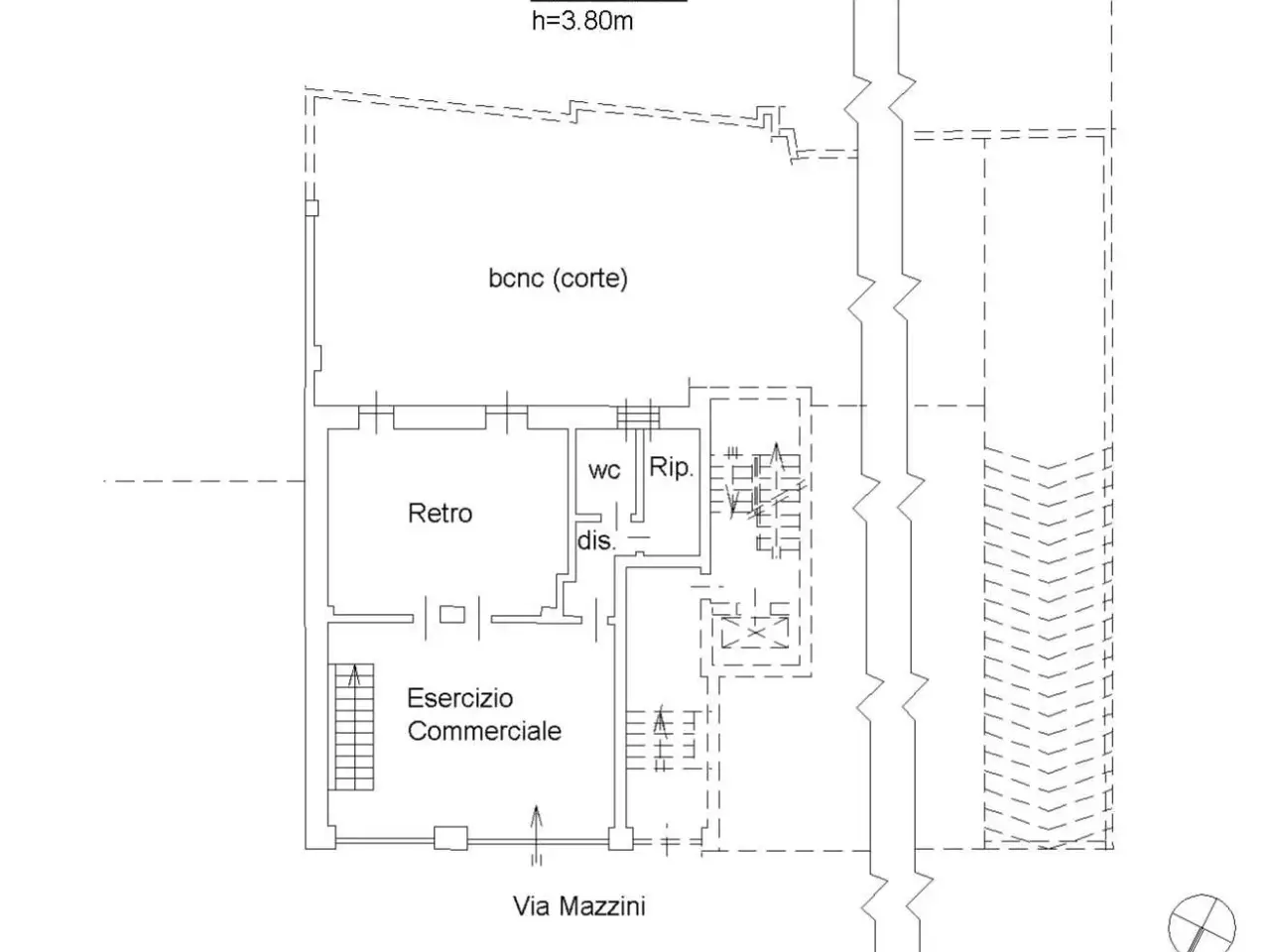 Ufficio in Via Giuseppe Mazzini, Settimo Torinese, {3} - Planimetria 1