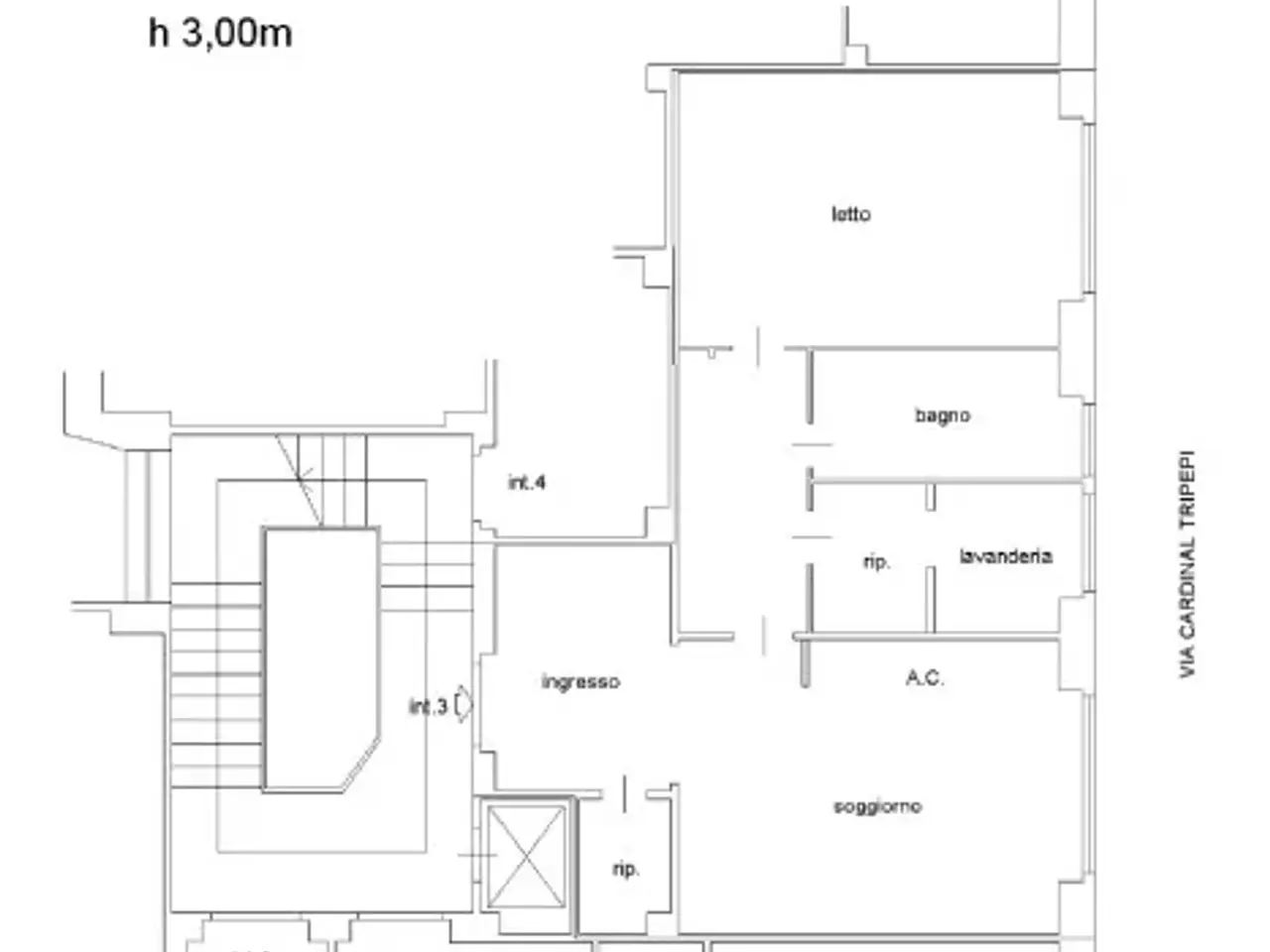 Bed & Breakfast in Via Gregorio VII 301, Roma, {3} - Planimetria 1