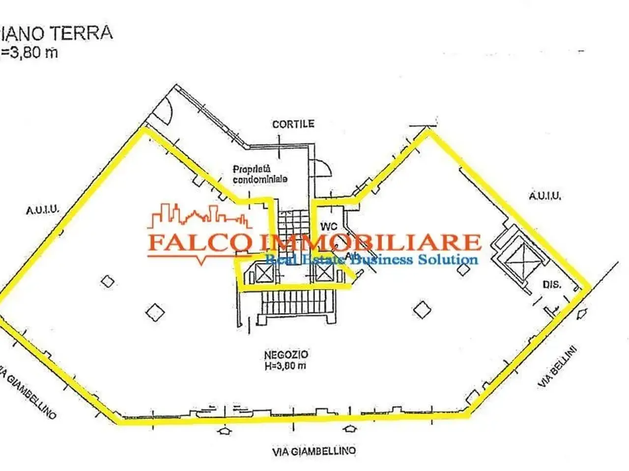Negozio in Via Giambellino 80, Milano, {3} - Planimetria 1