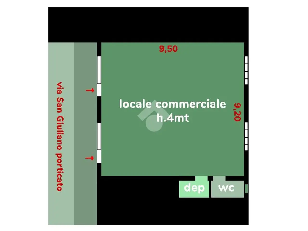 Negozio in Via S. Giuliano 150, Marcianise, {3} - Planimetria 1