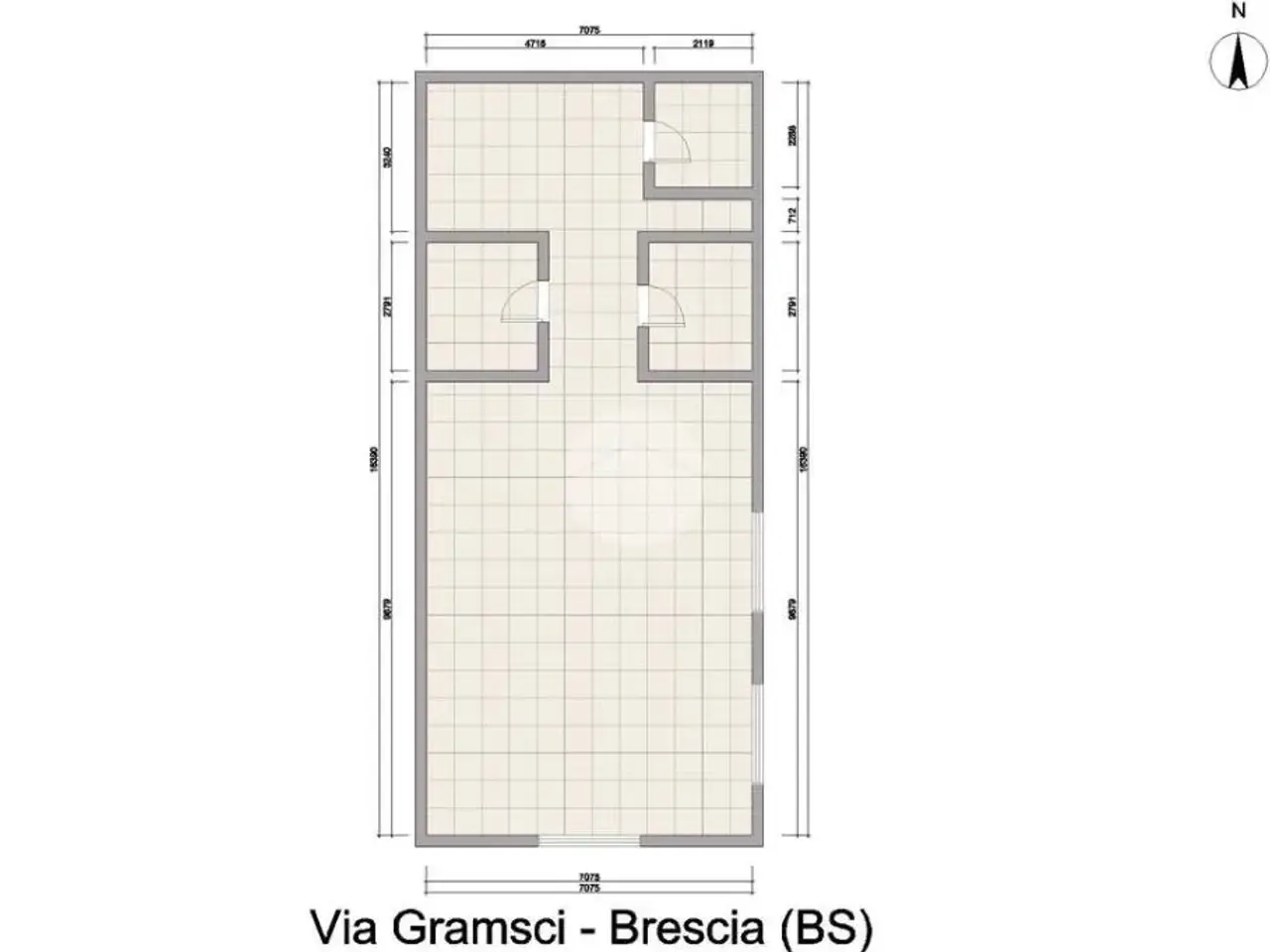 Negozio in Via Antonio Gramsci 9, Brescia, {3} - Planimetria 1