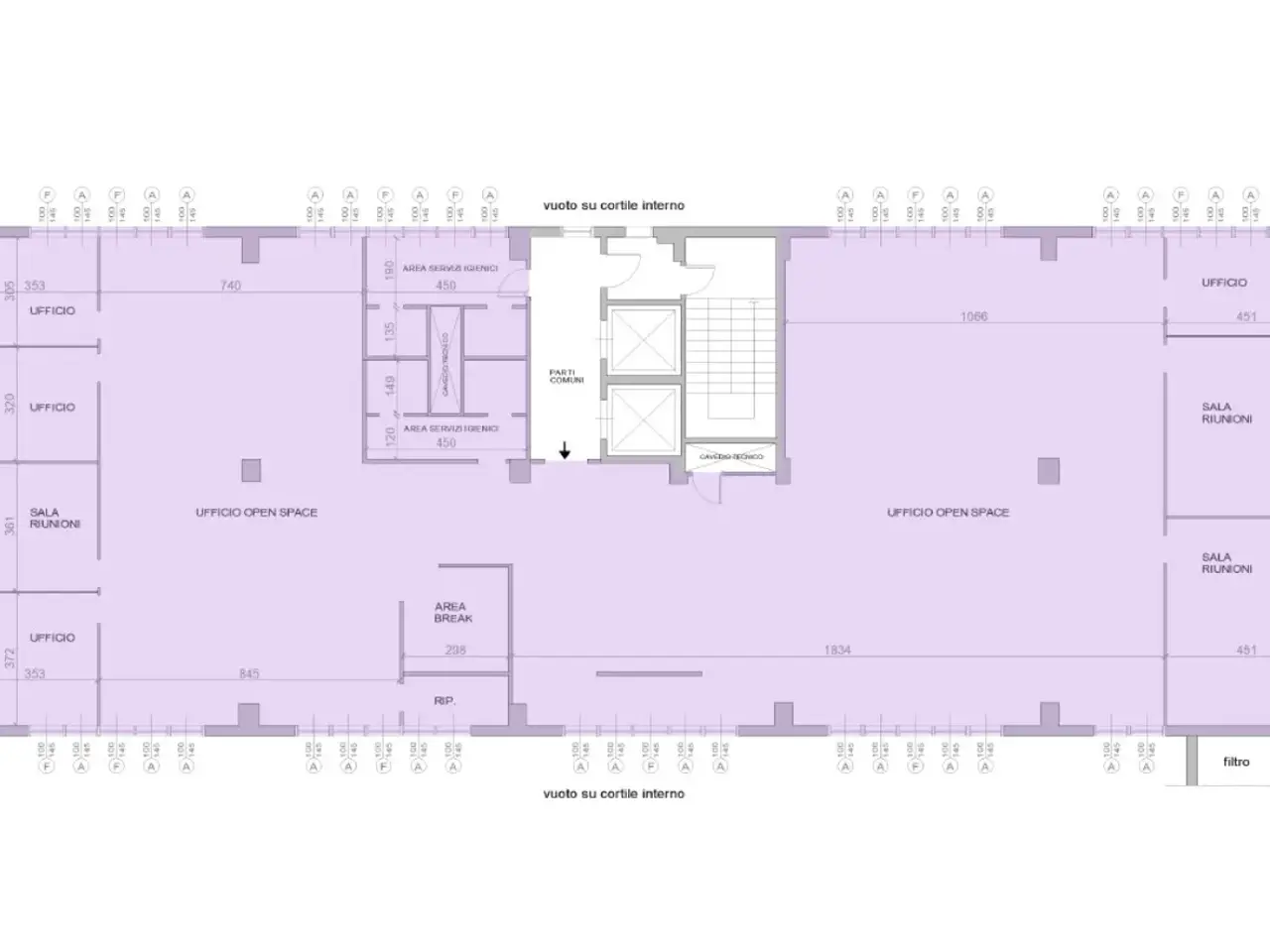 Ufficio in Via Milanese 20, Sesto San Giovanni, {3} - Planimetria 1