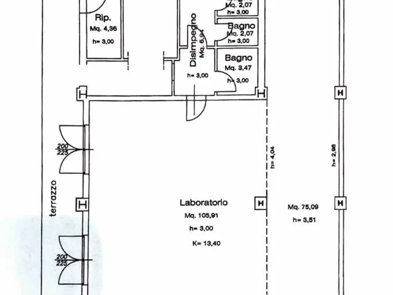 Laboratorio in Via Mario Giuntini 25, Cascina, {3} - Planimetria 1