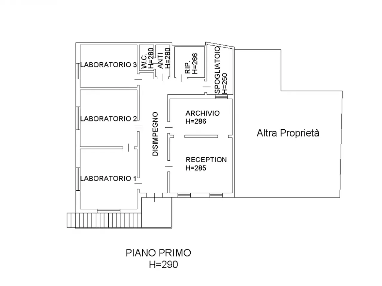 Ufficio in Viale dell'Arcella, Padova, {3} - Planimetria 1