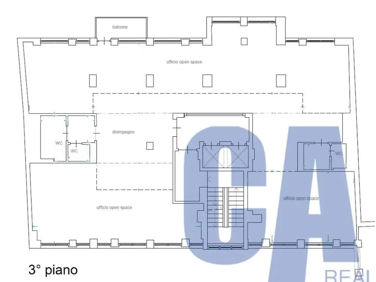 Ufficio in Piazza Missori Giuseppe, Milano, {3} - Planimetria 1