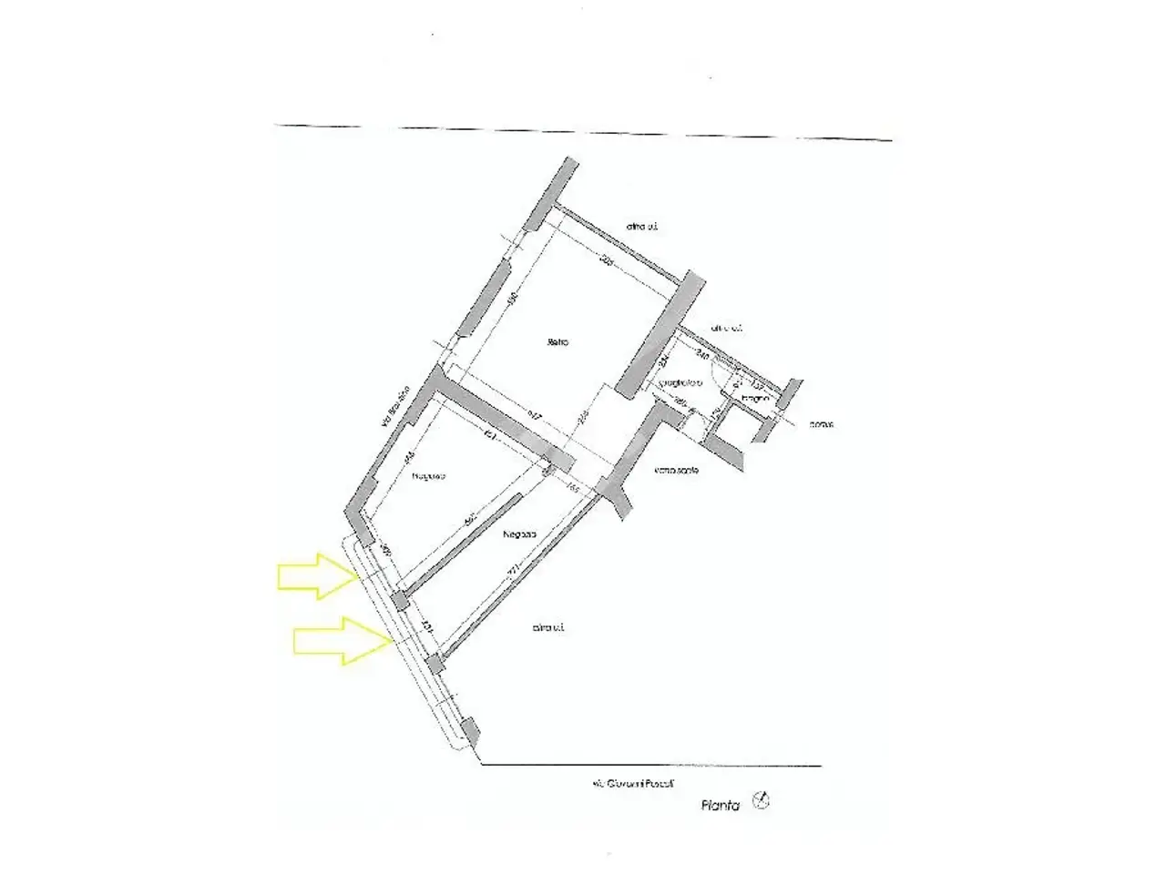 Negozio in Via Giovanni Pascoli 15, Milano, {3} - Planimetria 1