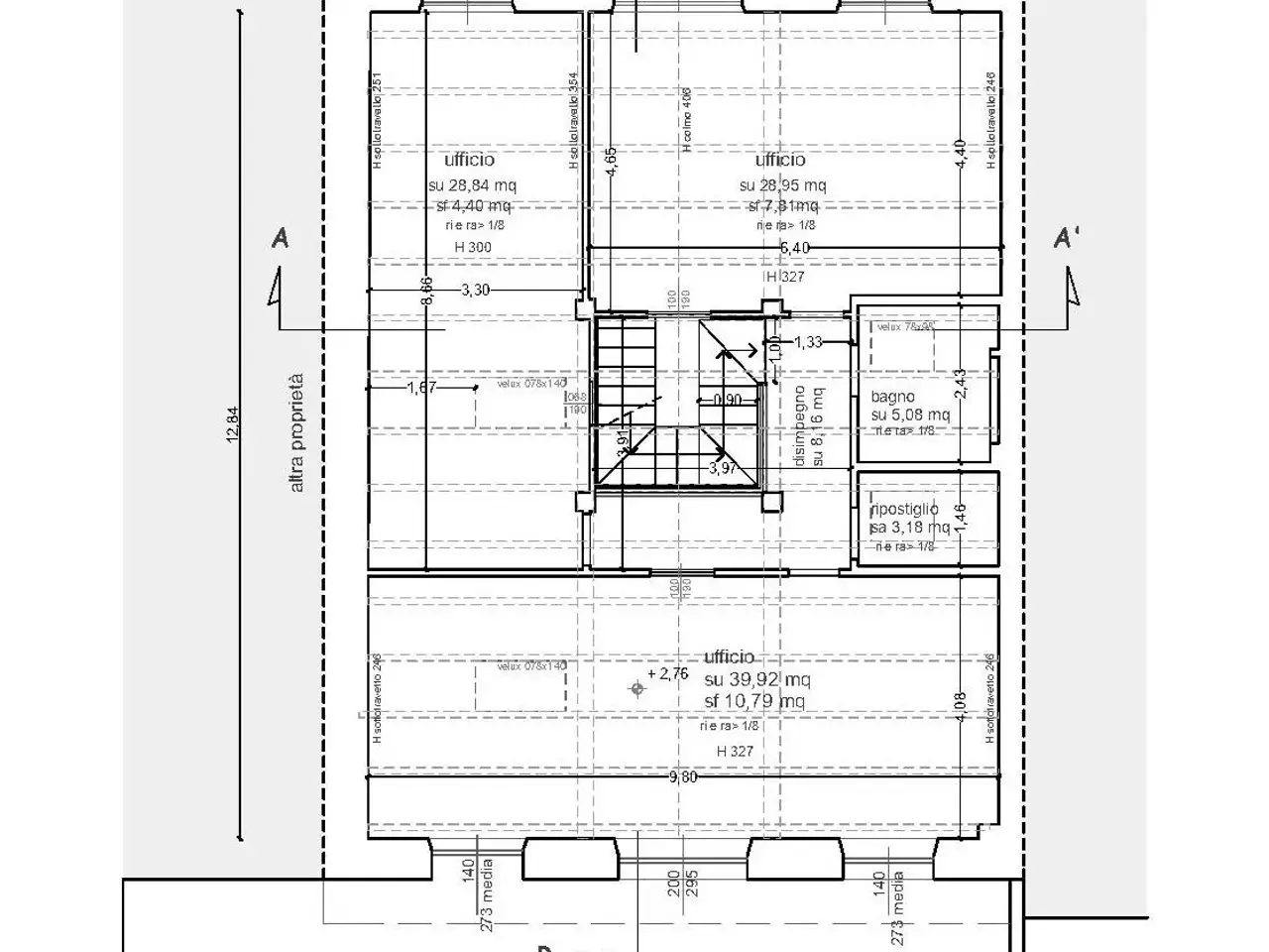Ufficio in Via Silone 5, Noceto, {3} - Planimetria 1