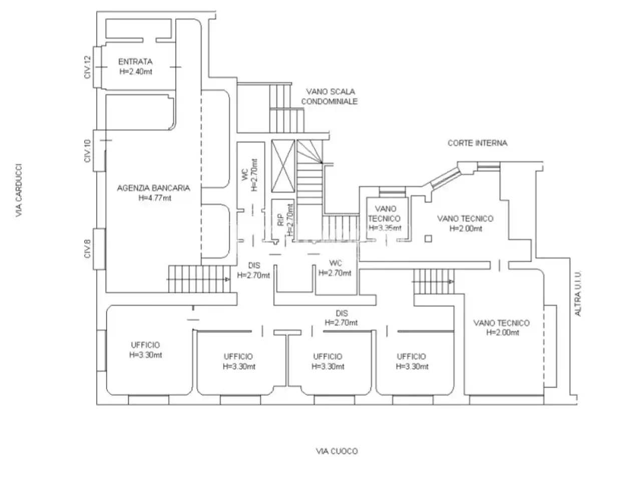 Palazzina commerciale in , Napoli, {3} - Planimetria 1