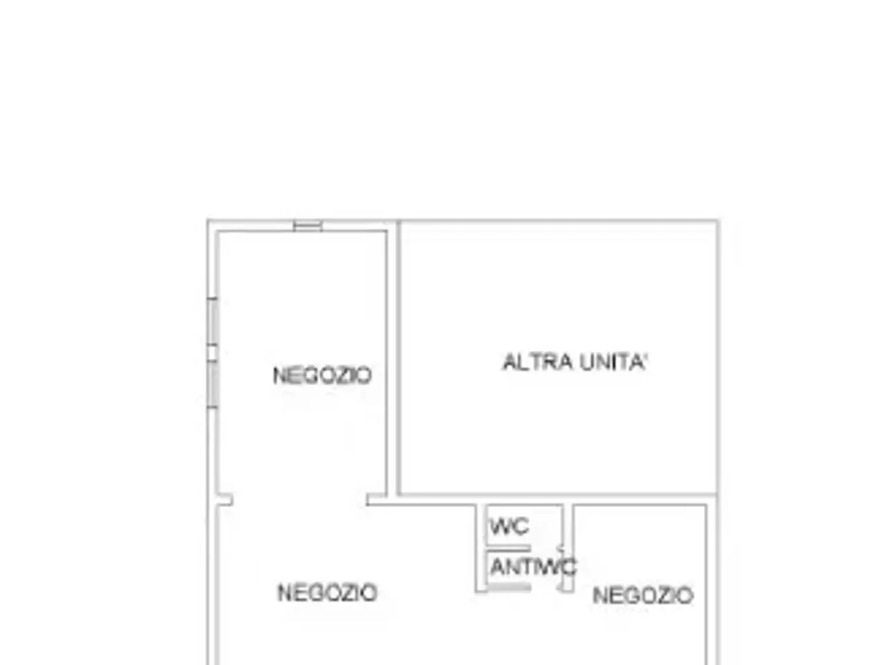 Negozio in Via Dante Alighieri, Taglio Di Po, {3} - Planimetria 1