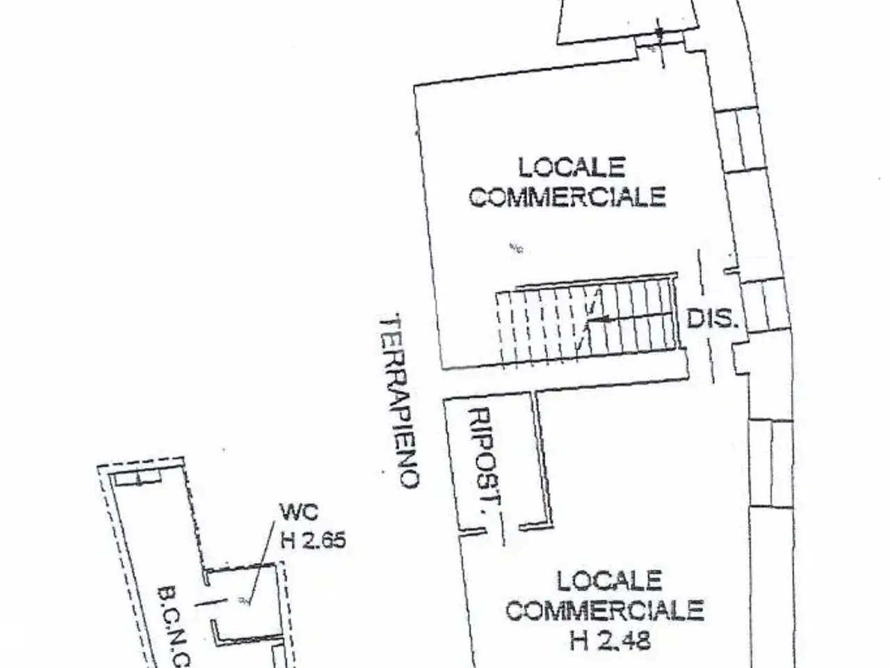 Negozio in Via T. Secchi 14, Vestone, {3} - Planimetria 1