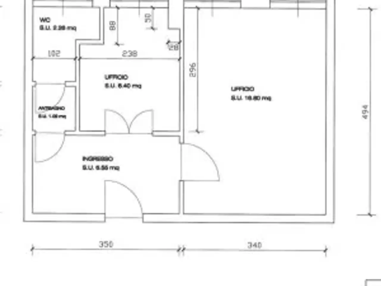 Ufficio in Via Giuseppe Verdi, Parma, {3} - Planimetria 1