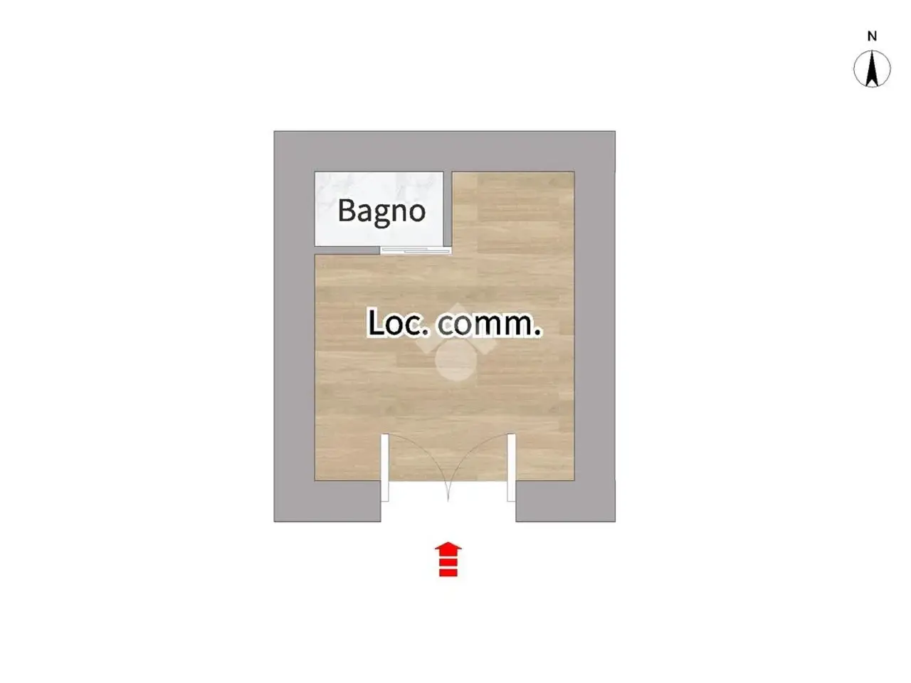 Negozio in Via Giulietti 36, Sirolo, {3} - Planimetria 1
