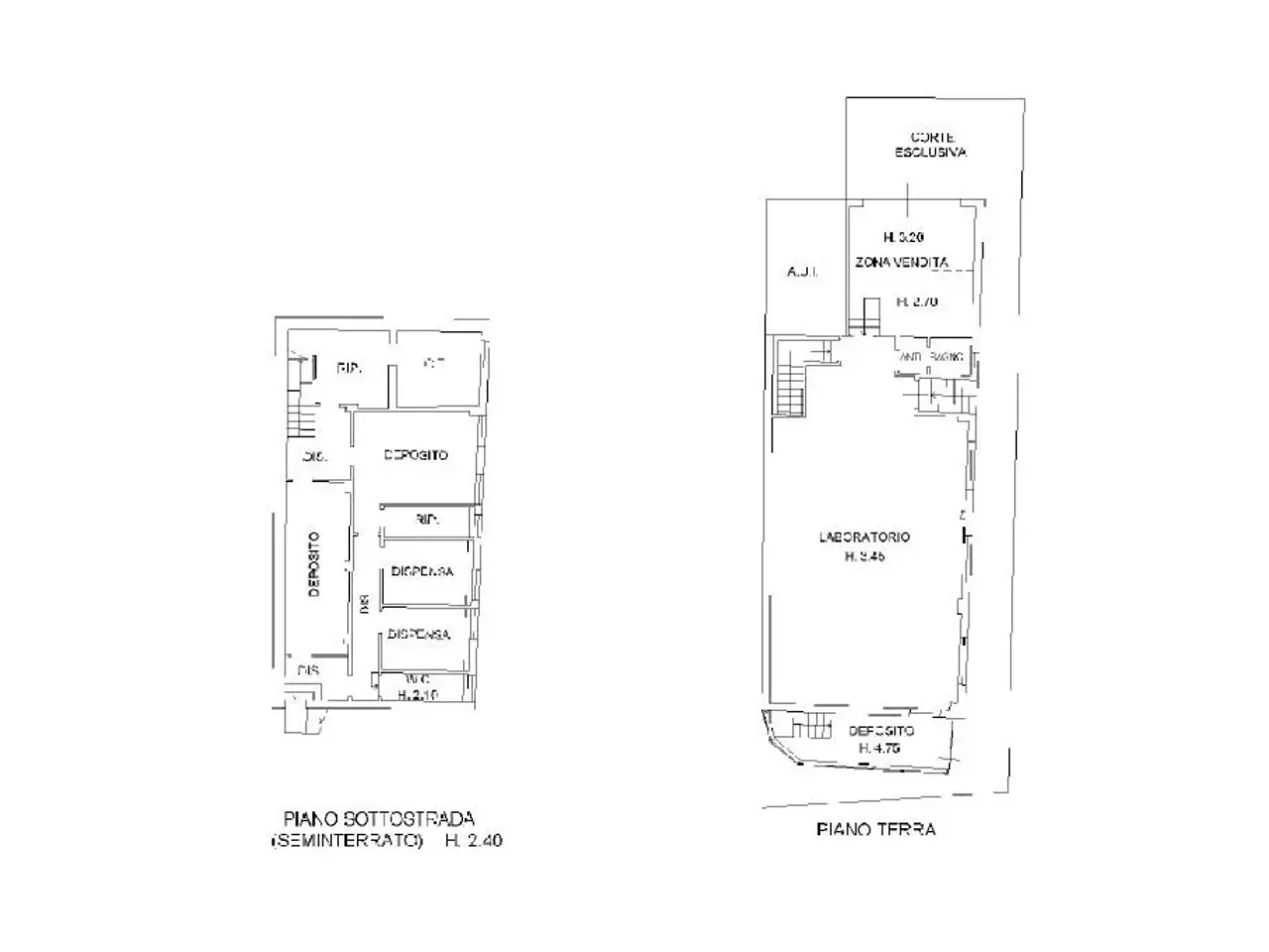 Palazzina commerciale in Via Alfonso Pinzon 152, Bellaria-Igea Marina, {3} - Planimetria 1
