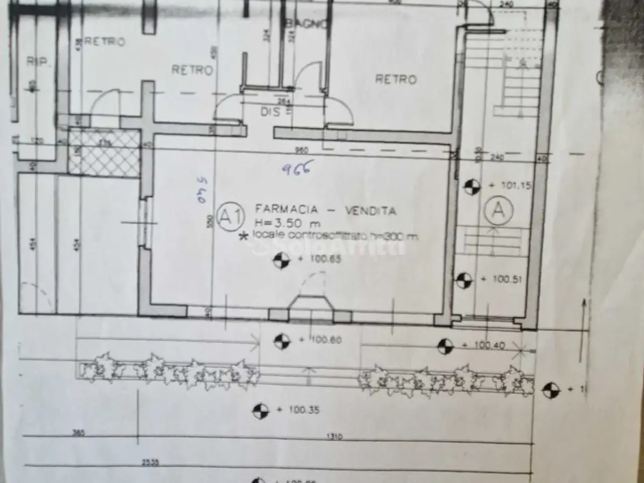Negozio in Strada Cuorgnè 168, Mappano, {3} - Planimetria 1