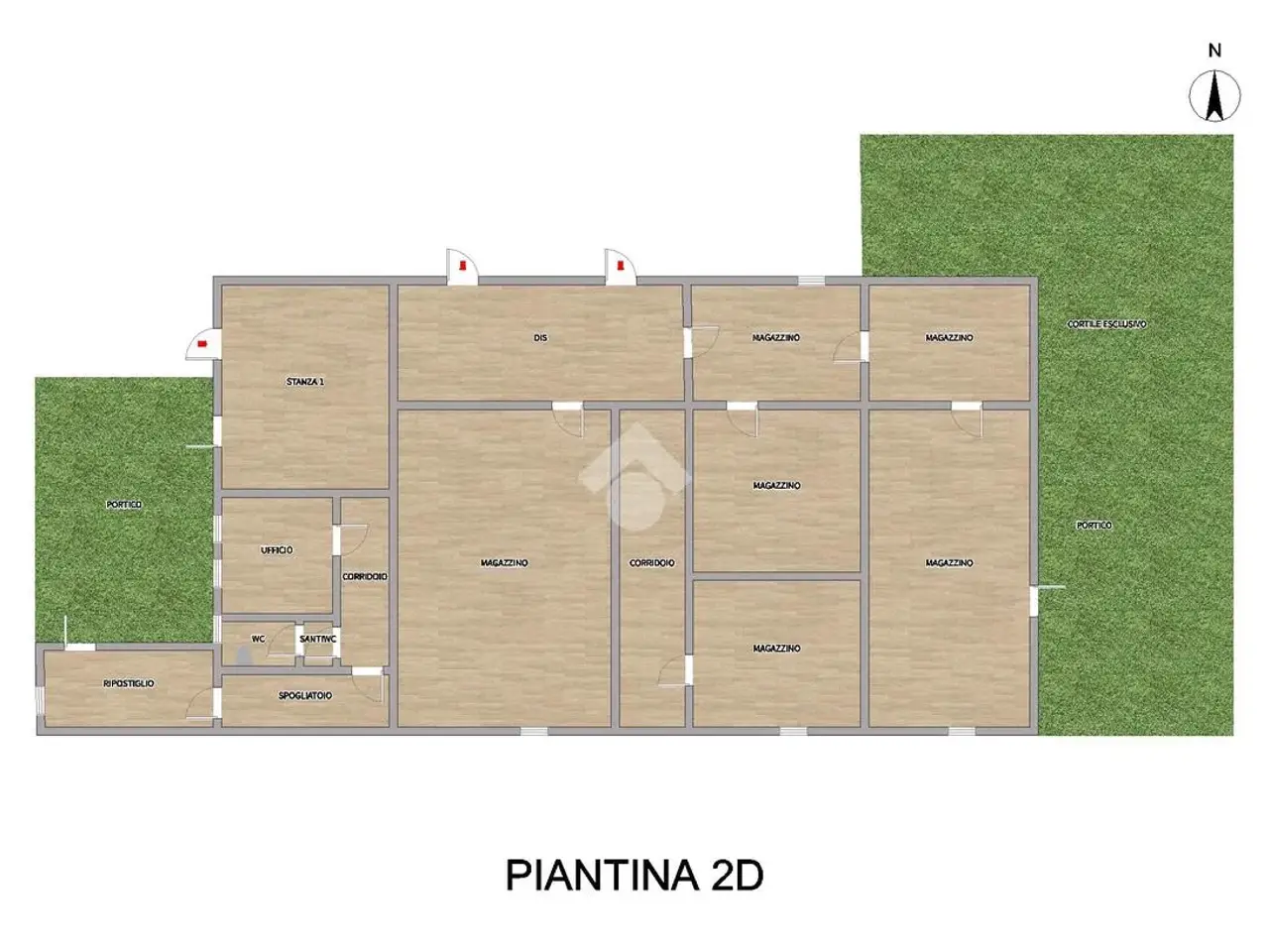 Capannone in Via G. Feroldi 23, Pontevico, {3} - Planimetria 1