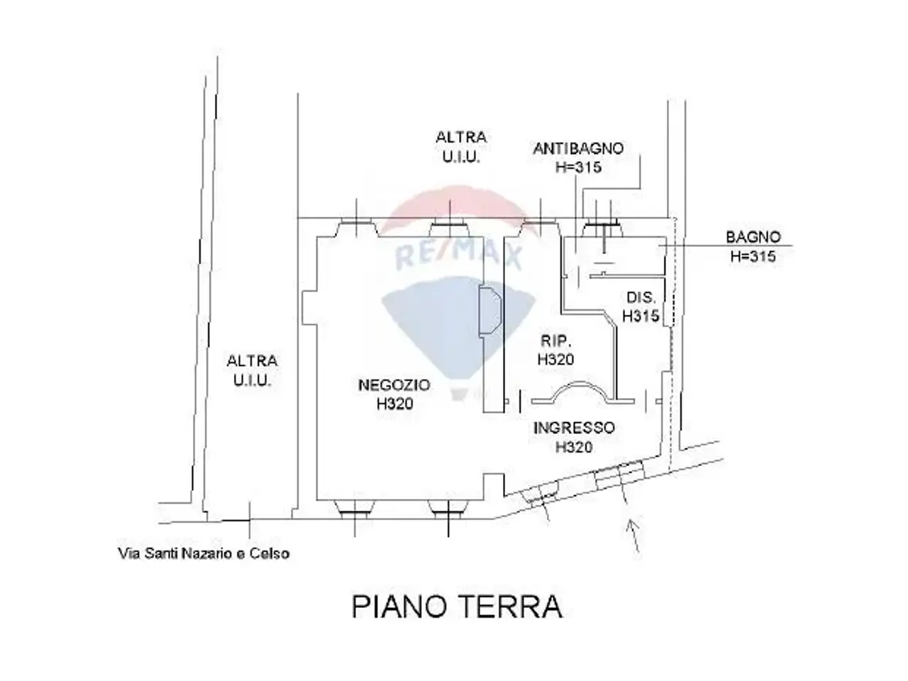 Negozio in , Suisio, {3} - Planimetria 1