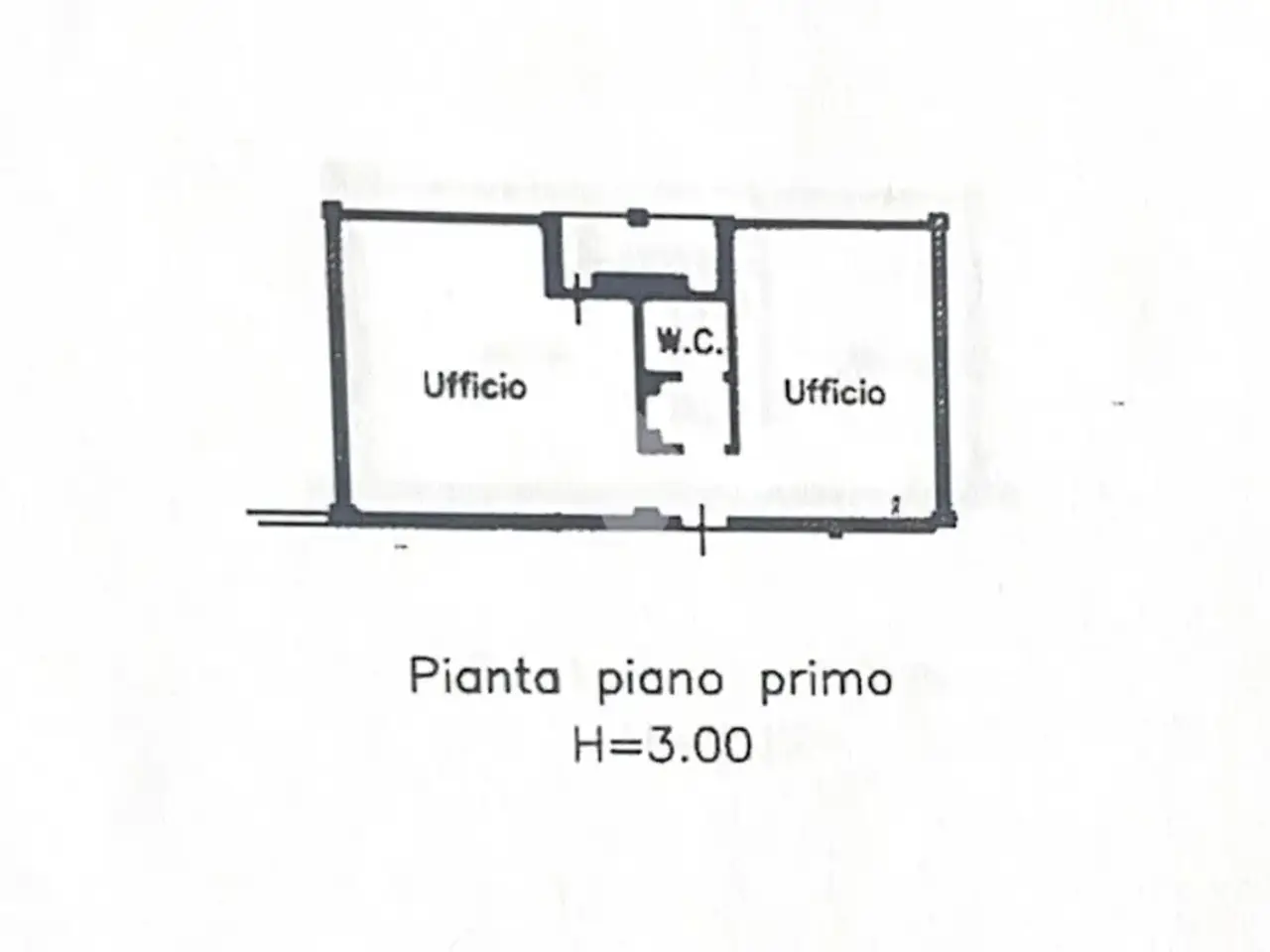 Ufficio in Via a. Gramsci 43, Reggio Emilia, {3} - Planimetria 1