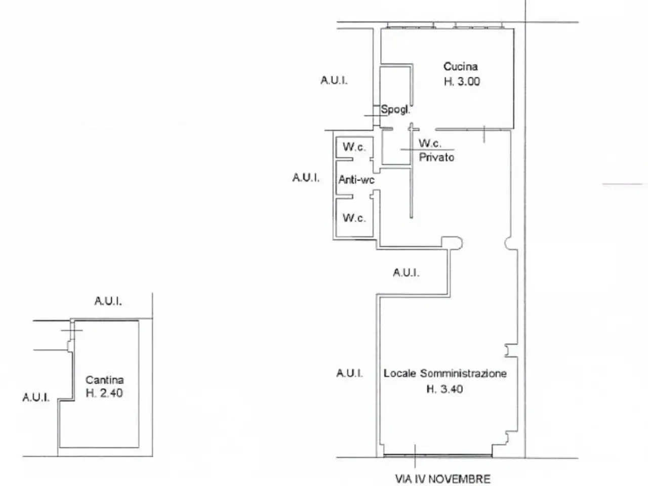 Negozio in Via IV Novembre 18, Crema, {3} - Planimetria 1