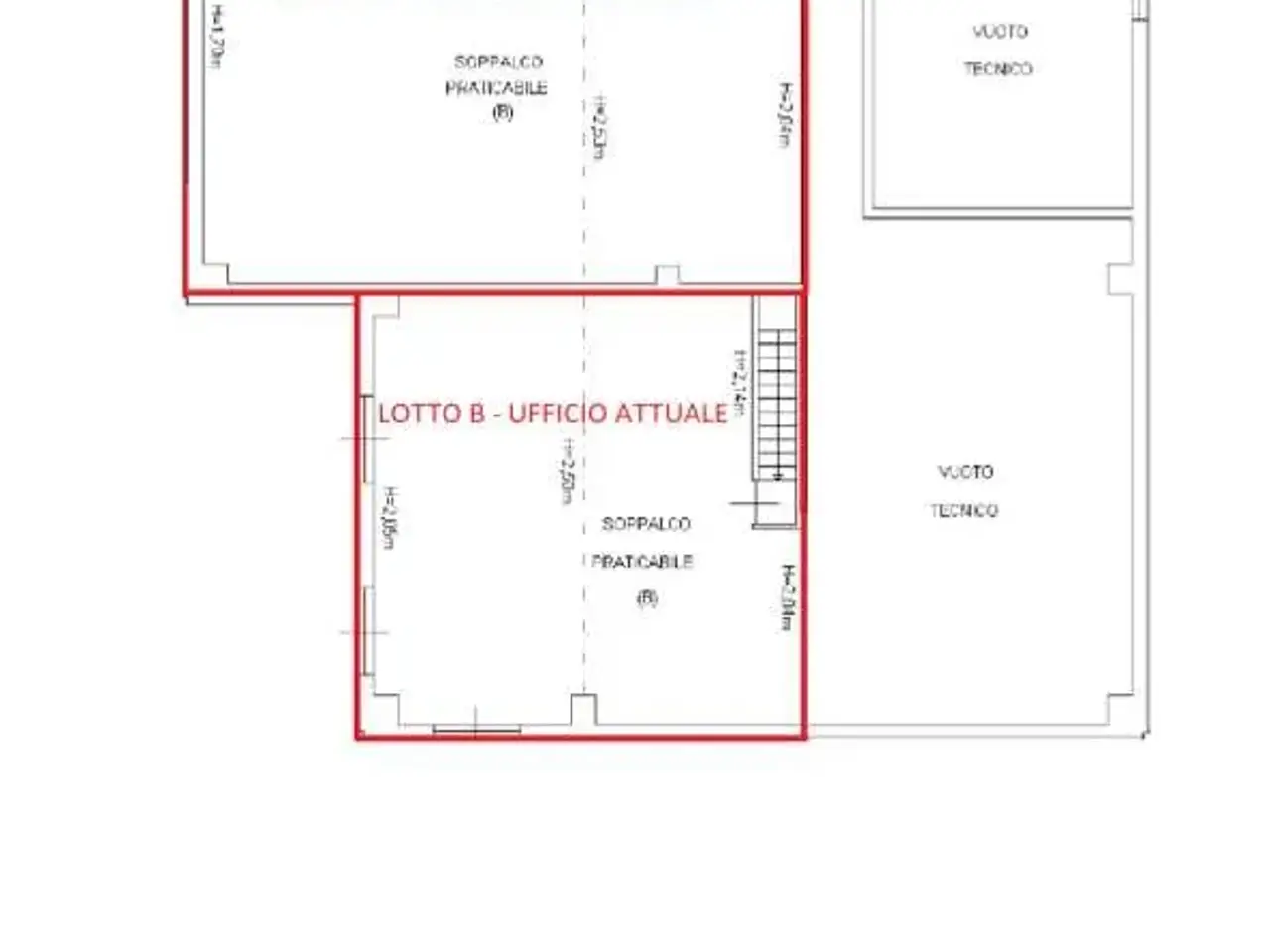 Ufficio in Via Lavoratori Vittime col Du Mont 21, Aosta, {3} - Planimetria 1