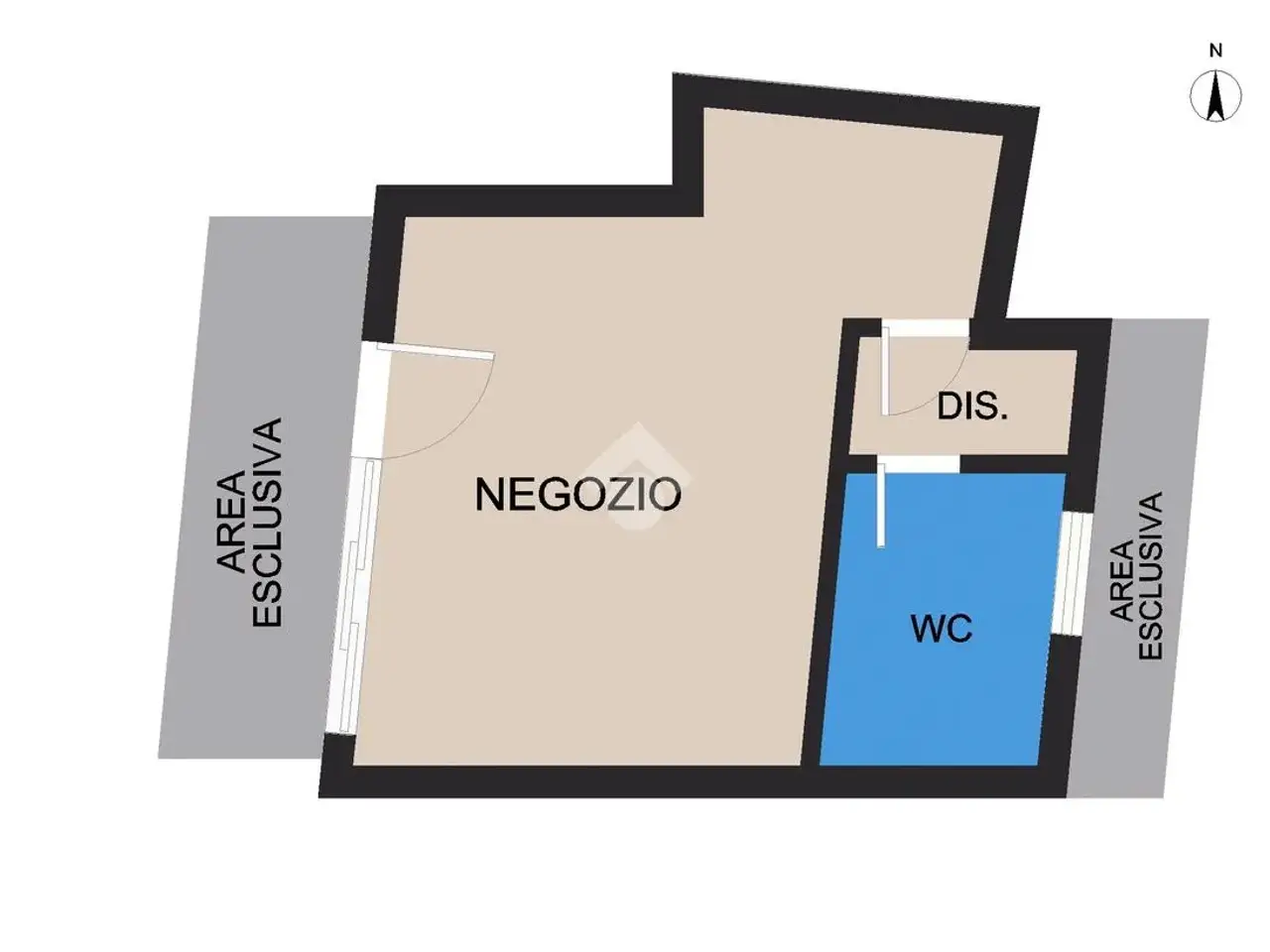 Negozio in Via Lurano 10, Brignano Gera D'Adda, {3} - Planimetria 1