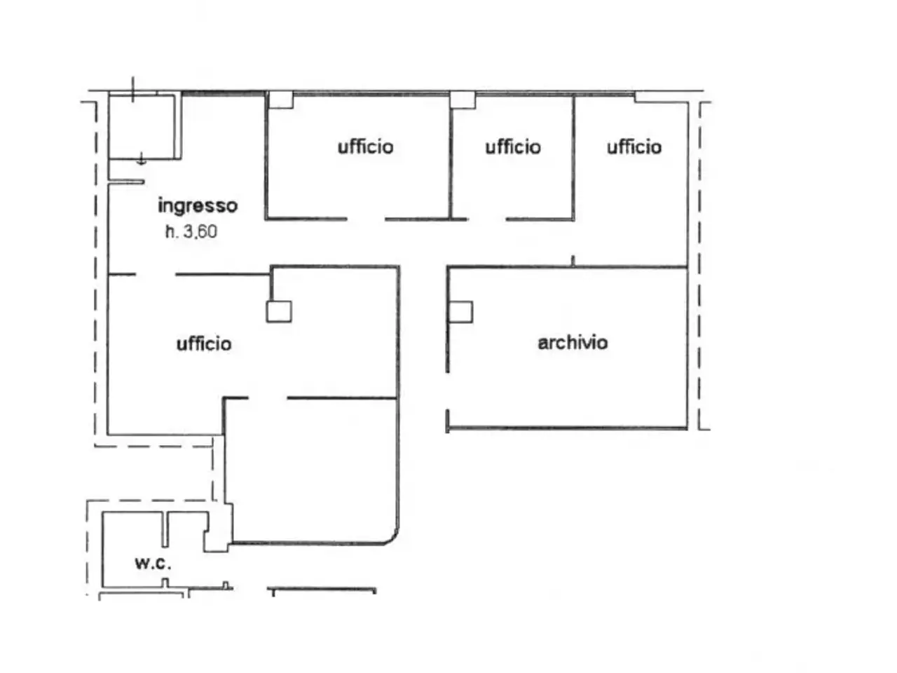 Ufficio in Viale Achille Sclavo, Siena, {3} - Planimetria 1