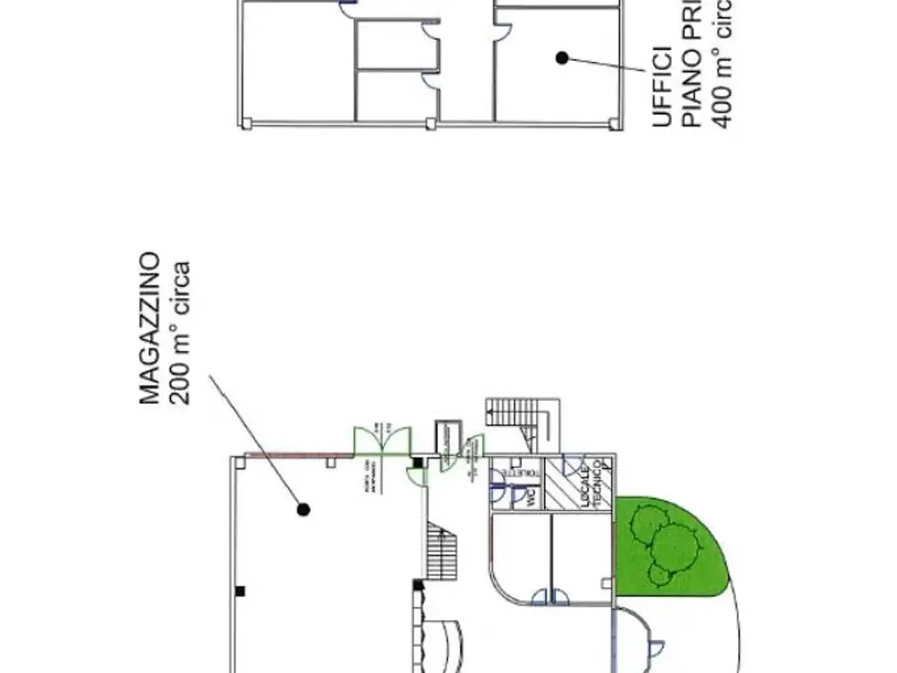 Ufficio in Via Roccafranca 1, Chiari, {3} - Planimetria 1