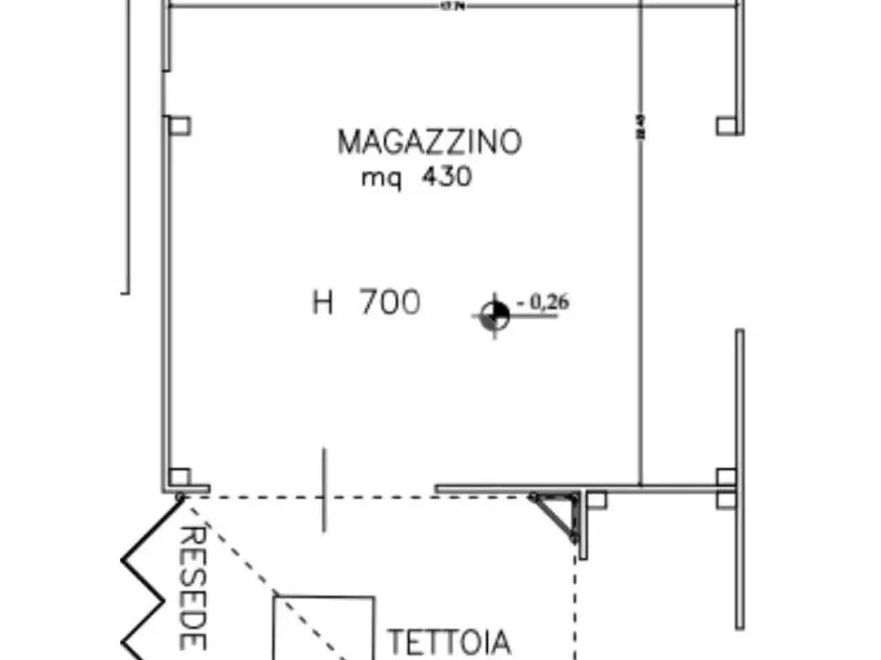 Capannone in Via Dante Alighieri, Calenzano, {3} - Planimetria 1