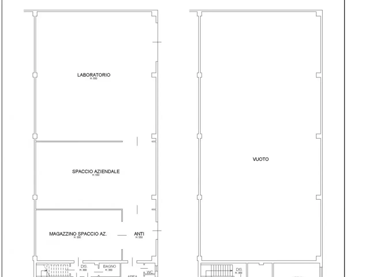 Capannone in Via Alessandro Volta, Veggiano, {3} - Planimetria 1
