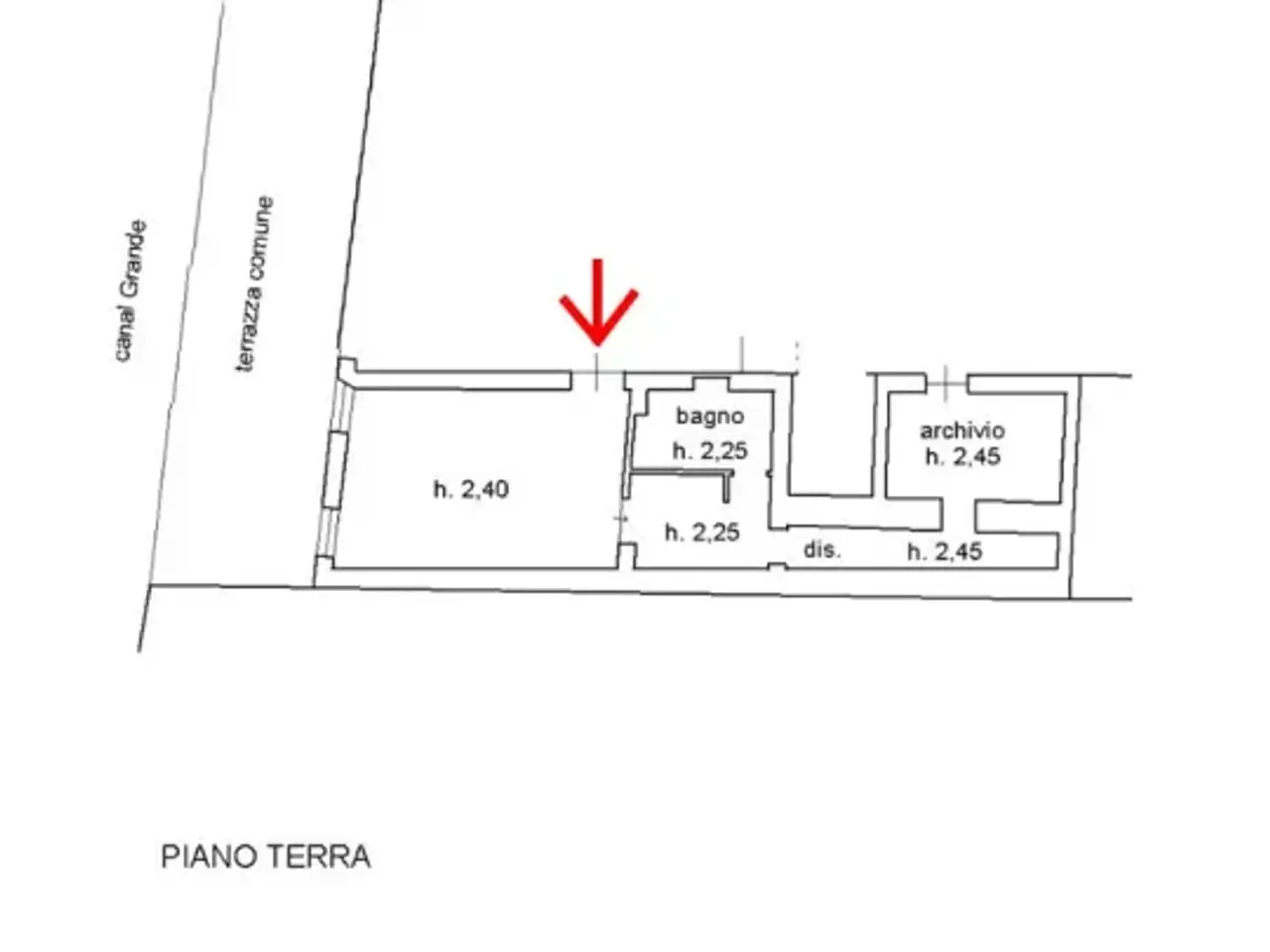 Ufficio in Campo De La Carità, Venezia, {3} - Planimetria 1