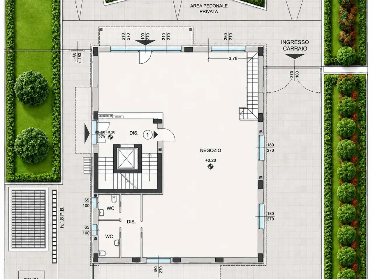 Negozio in Via Fiume, Cernusco Sul Naviglio, {3} - Planimetria 1