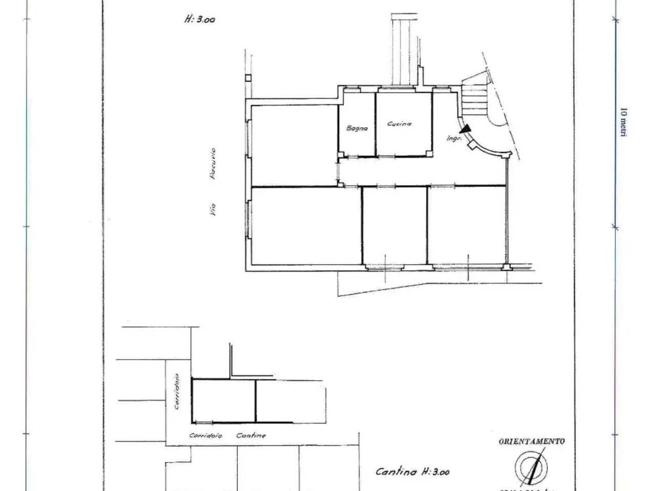 Quadrilocale in Via Pacuvio, Roma - Planimetria 1