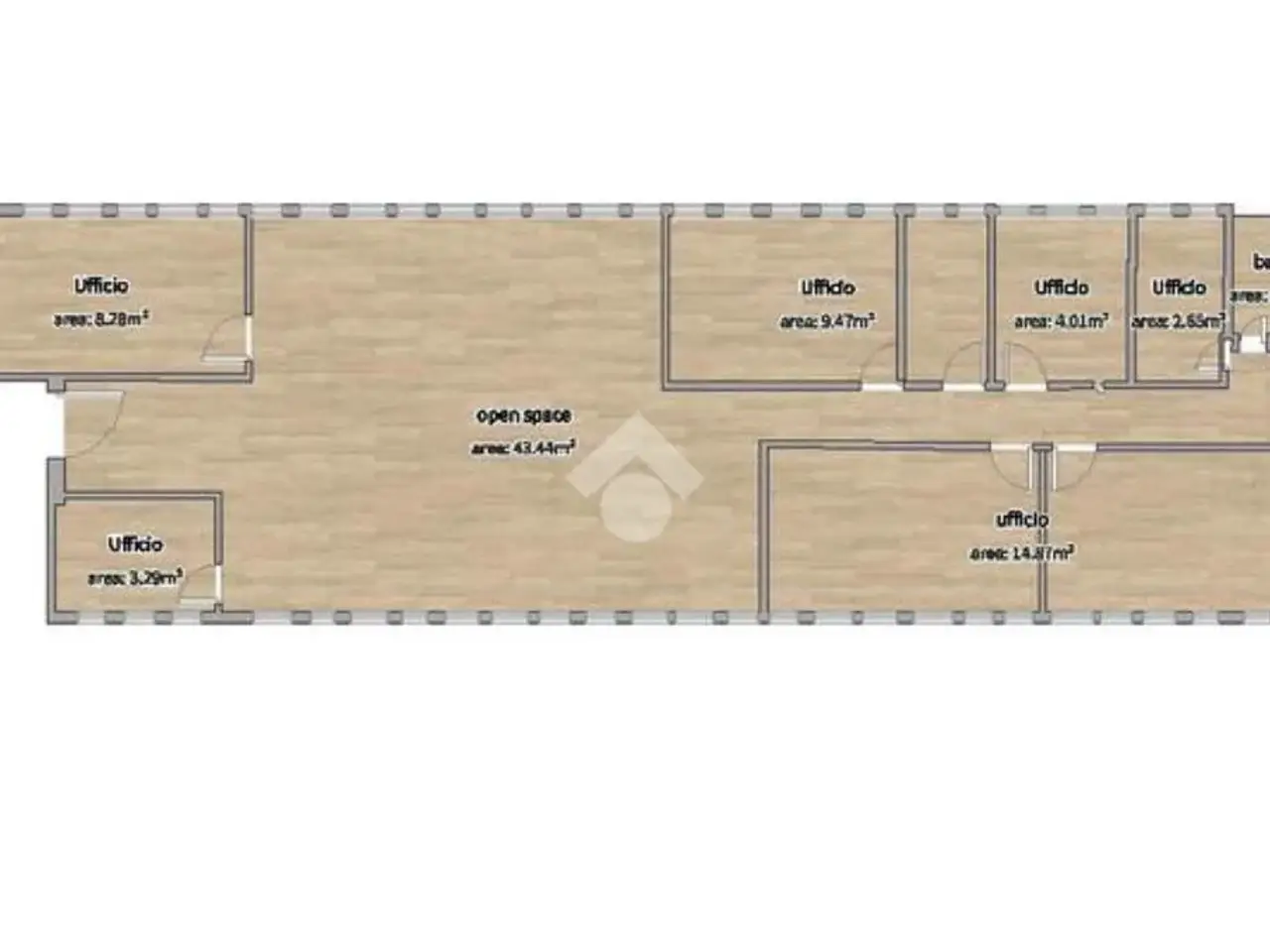 Ufficio in Via Antonio Cechov 48, Milano, {3} - Planimetria 1