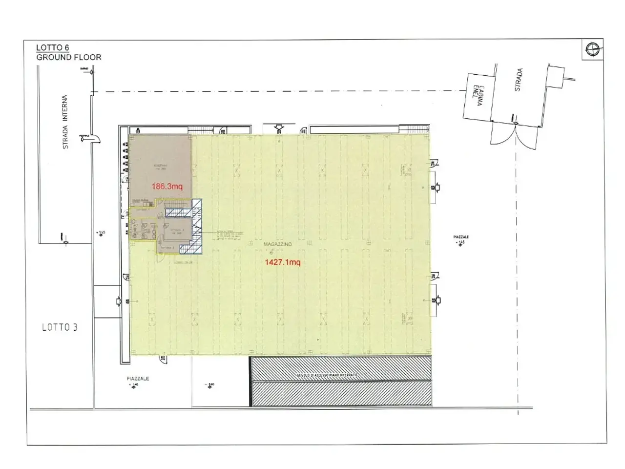 Capannone in Via Giuseppe Verdi 9, Lomagna, {3} - Planimetria 1