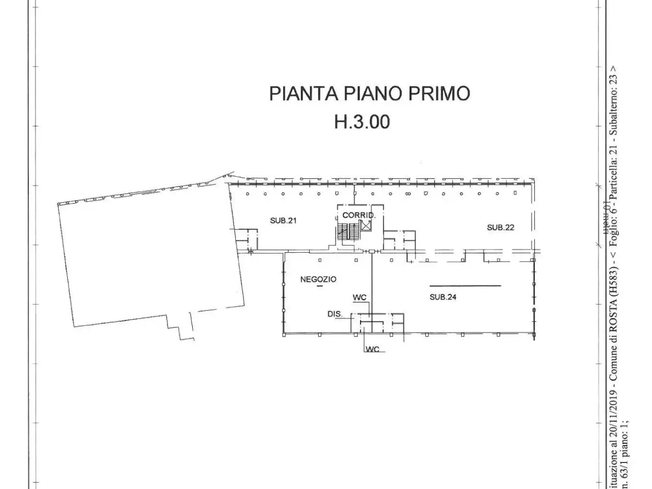 Ufficio in Corso Moncenisio 63, Rosta, {3} - Planimetria 1