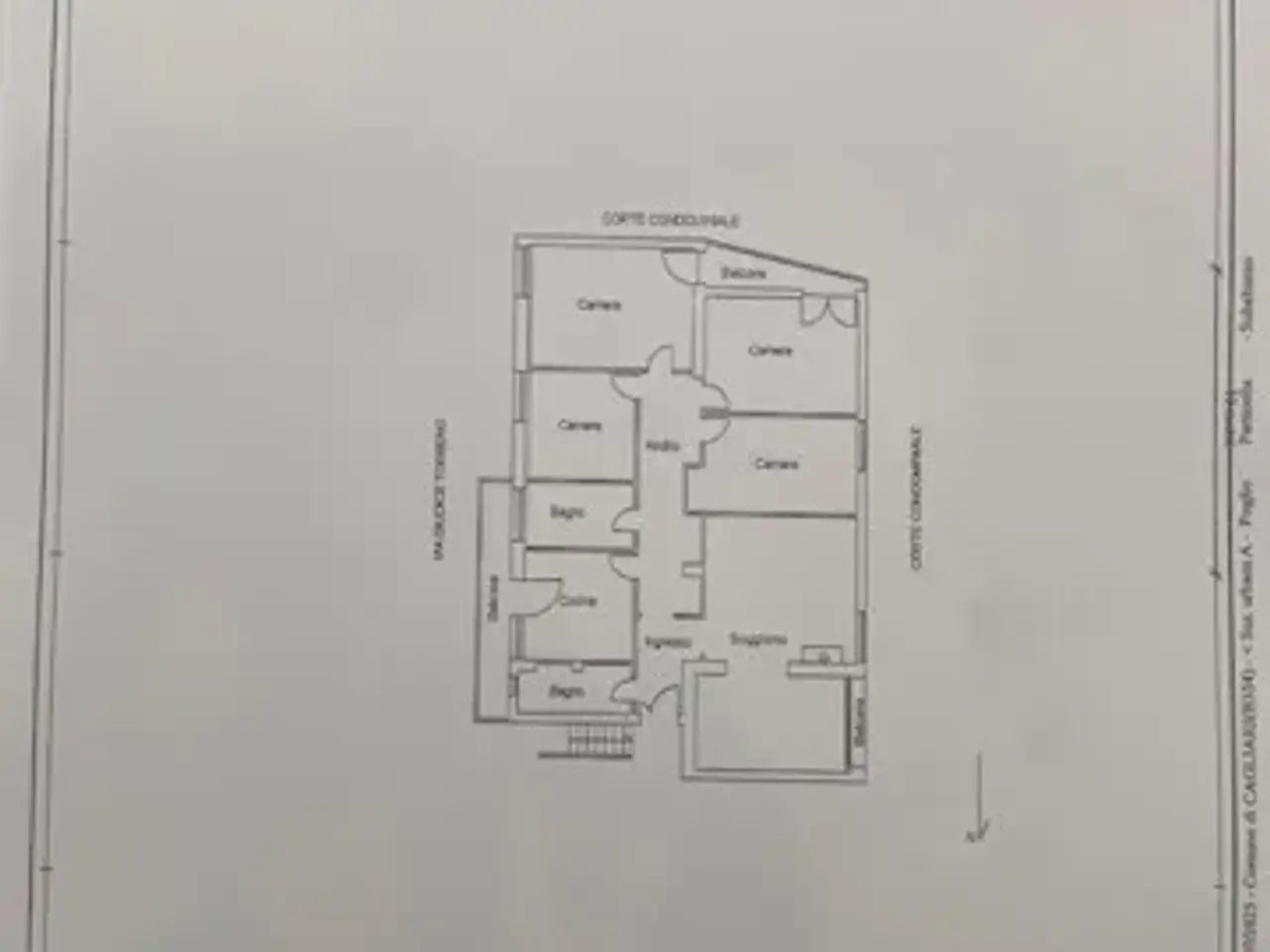 Appartamento in vendita, Via Giudice Torbeno Sn, Cagliari - Planimetria 1