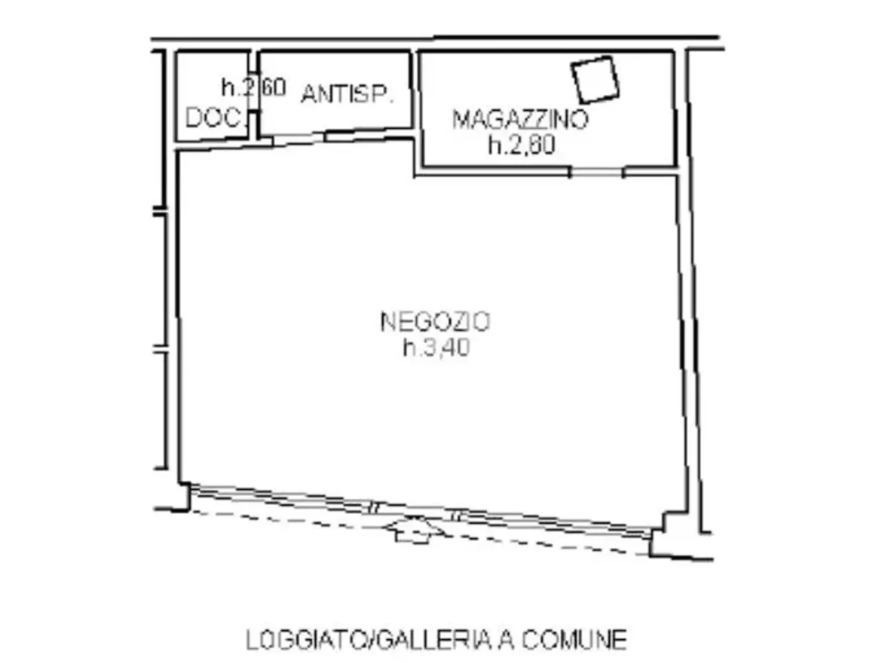 Negozio in Via Pistoiese 233, Firenze, {3} - Planimetria 1