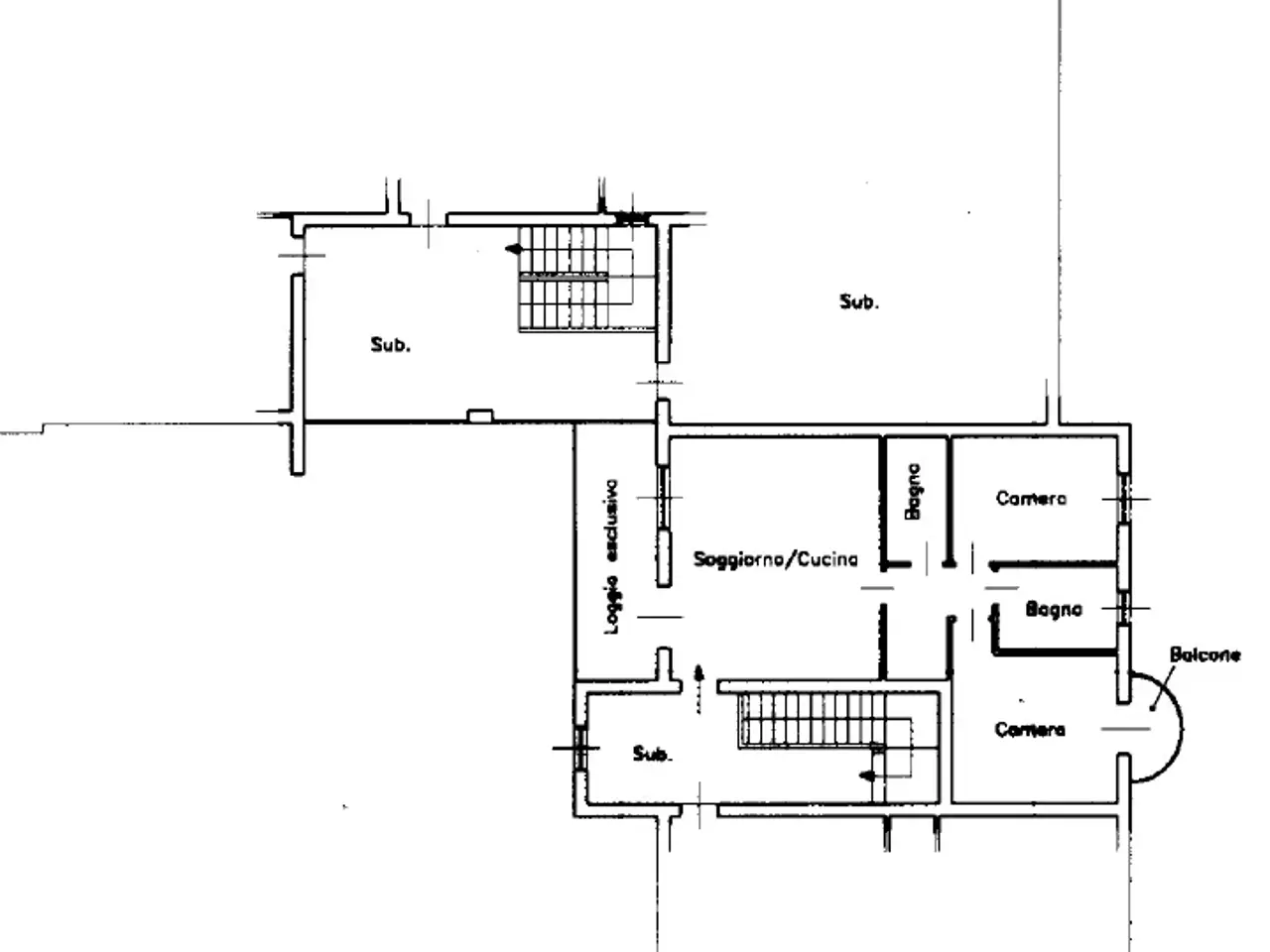 Trilocale in vendita, Via Parzani 20, Adro - Planimetria 1