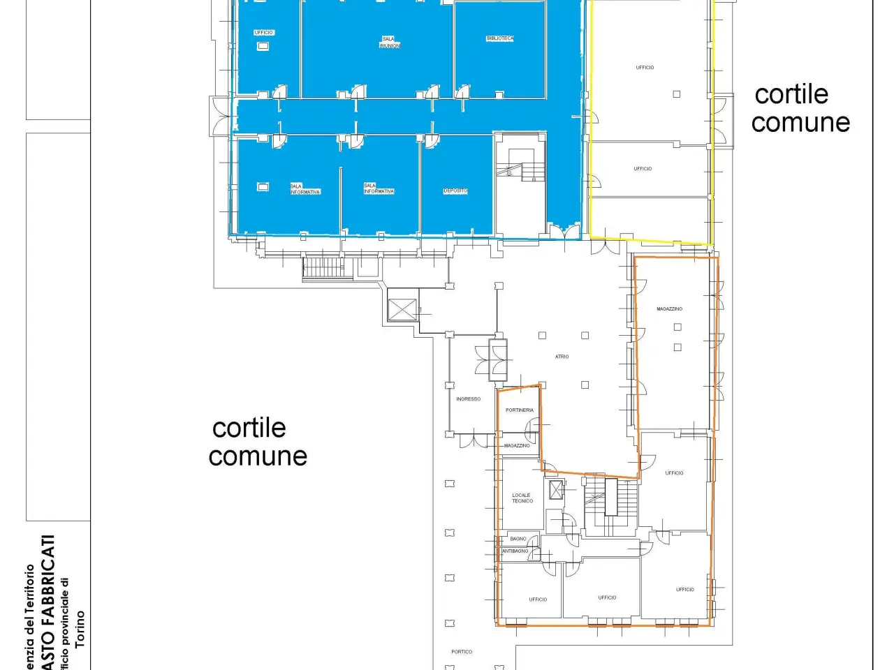 Ufficio in Corso Regina Margherita 304, Torino, {3} - Planimetria 1