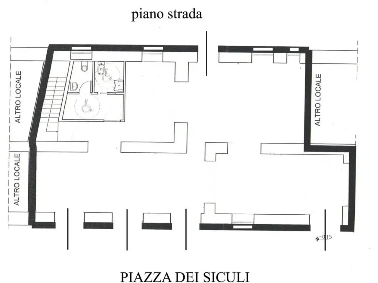 Negozio in Piazza dei Siculi 13, Roma, {3} - Planimetria 1