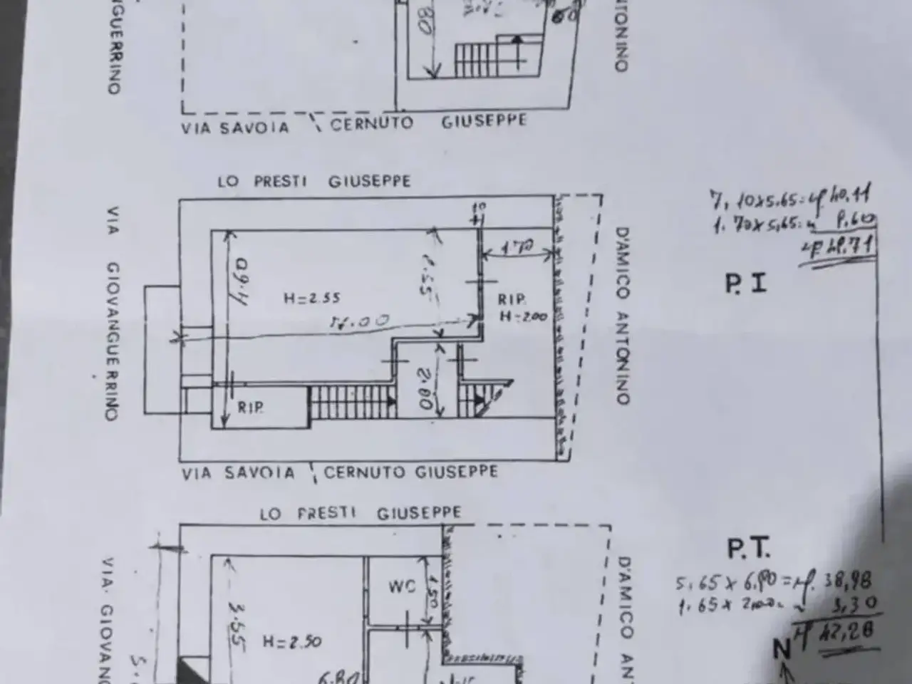 Casa indipendente in Via Giovan Guerrino, Montalbano Elicona - Planimetria 1