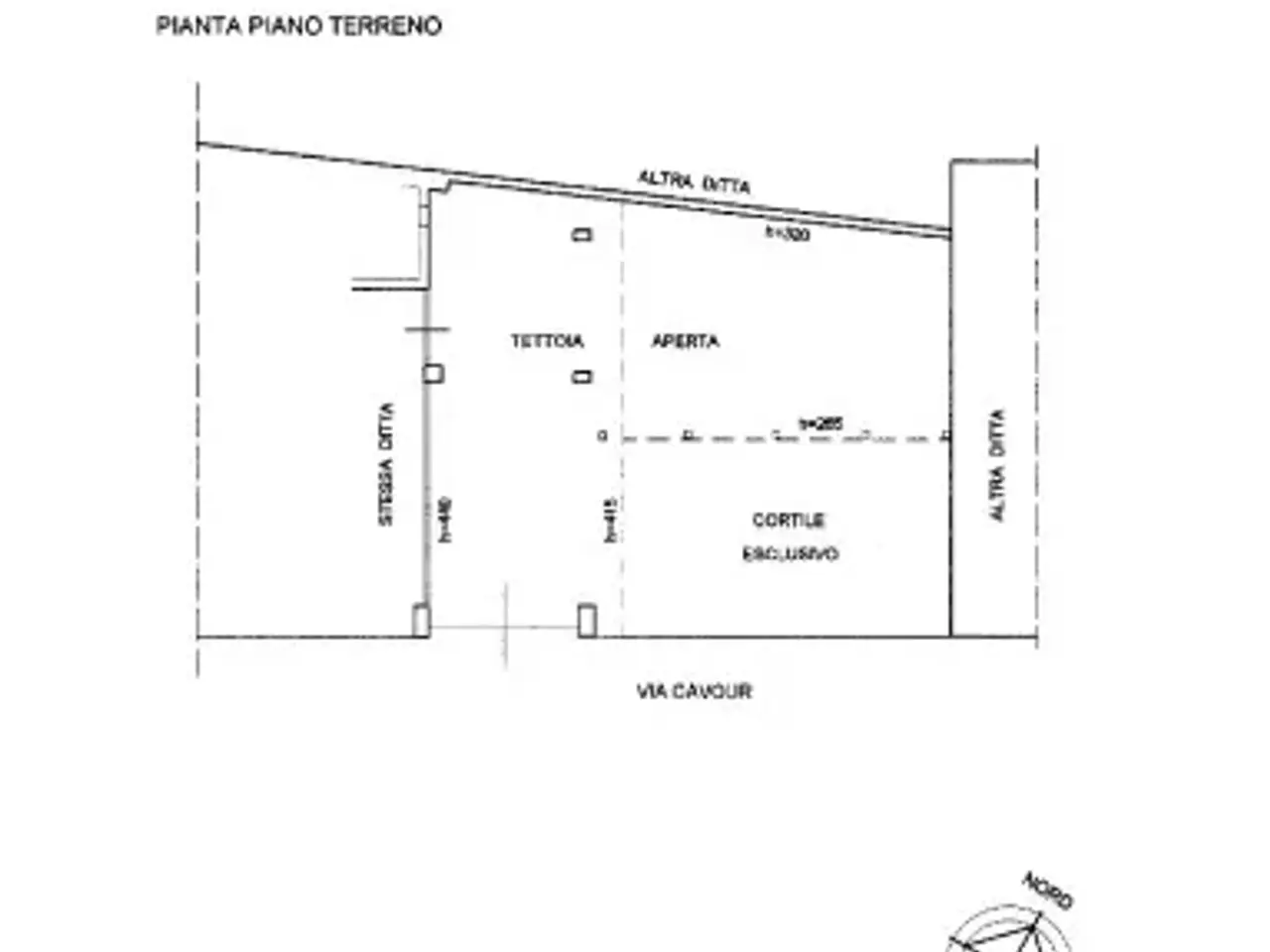 Capannone in Via Camillo Benso di Cavour 33, Moncalieri, {3} - Planimetria 1
