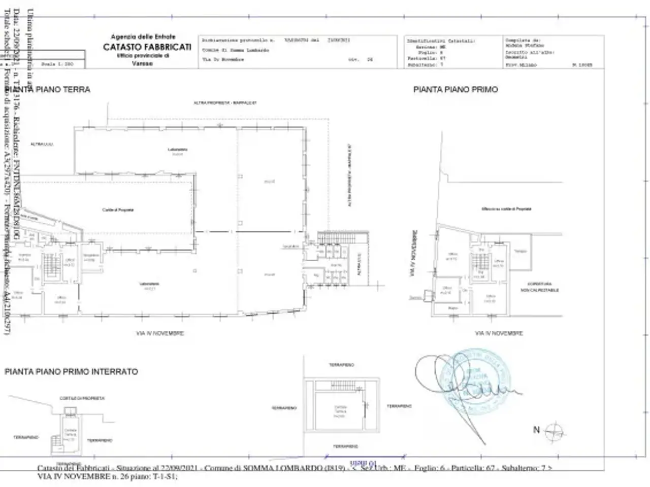 Capannone in Via IV Novembre 26, Somma Lombardo, {3} - Planimetria 1