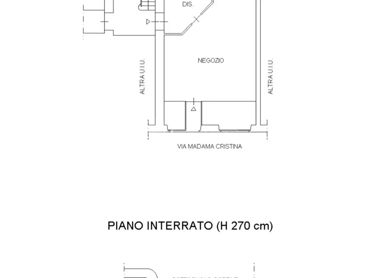 Negozio in Via Madama Cristina 15, Torino, {3} - Planimetria 1