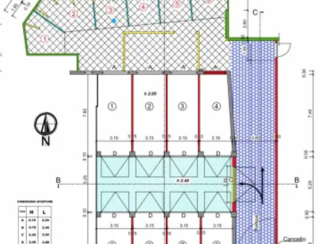 Magazzino in Via Guglielmo Marconi, Vallecrosia, {3} - Planimetria 1