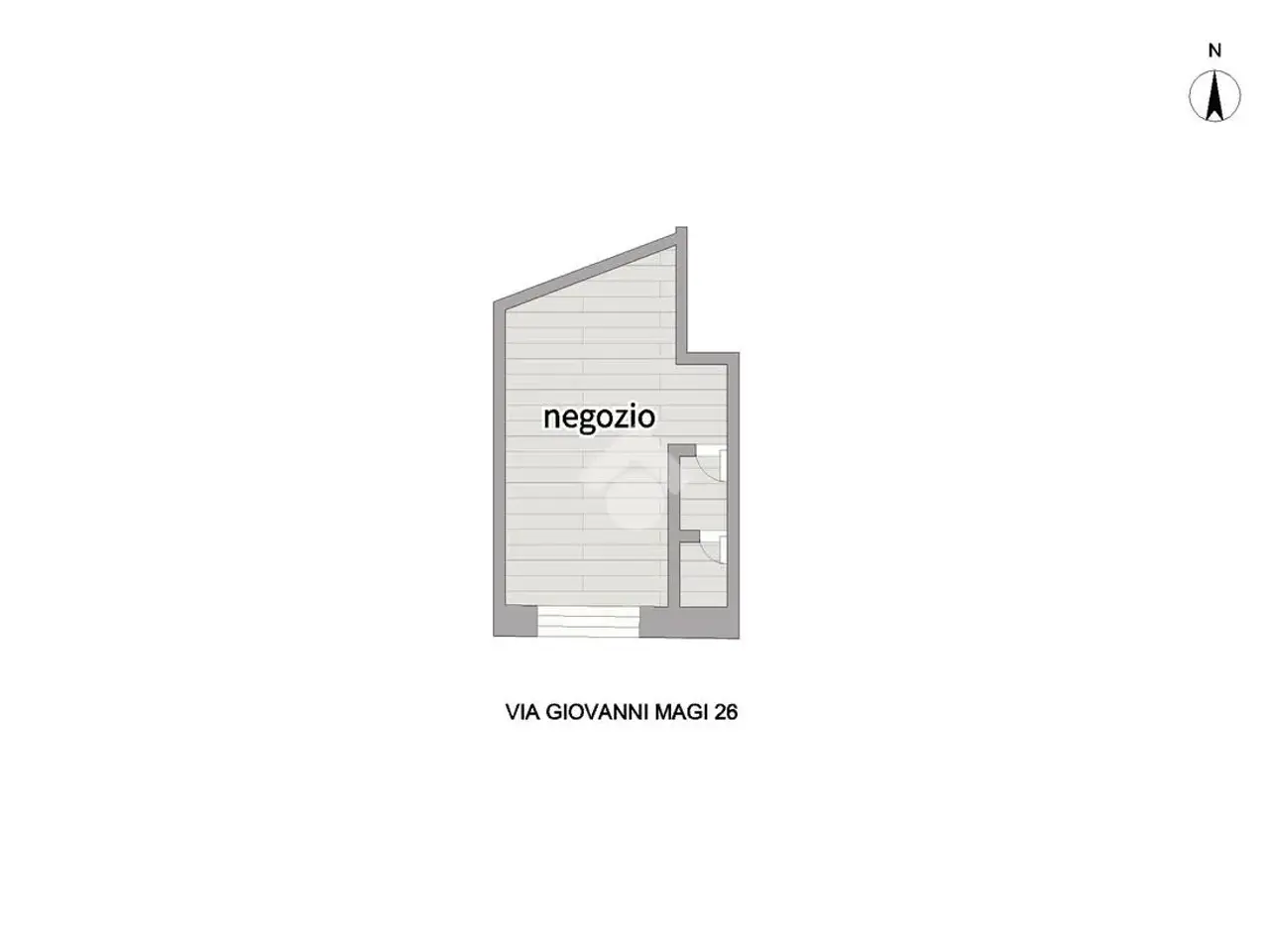 Negozio in Via Giovanni Maggi 26, Roma, {3} - Planimetria 1