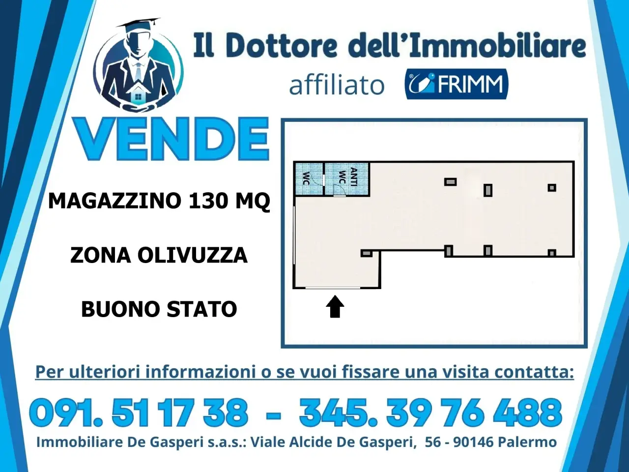 Officina in Via d'Ossuna 60, Palermo, {3} - Foto 1