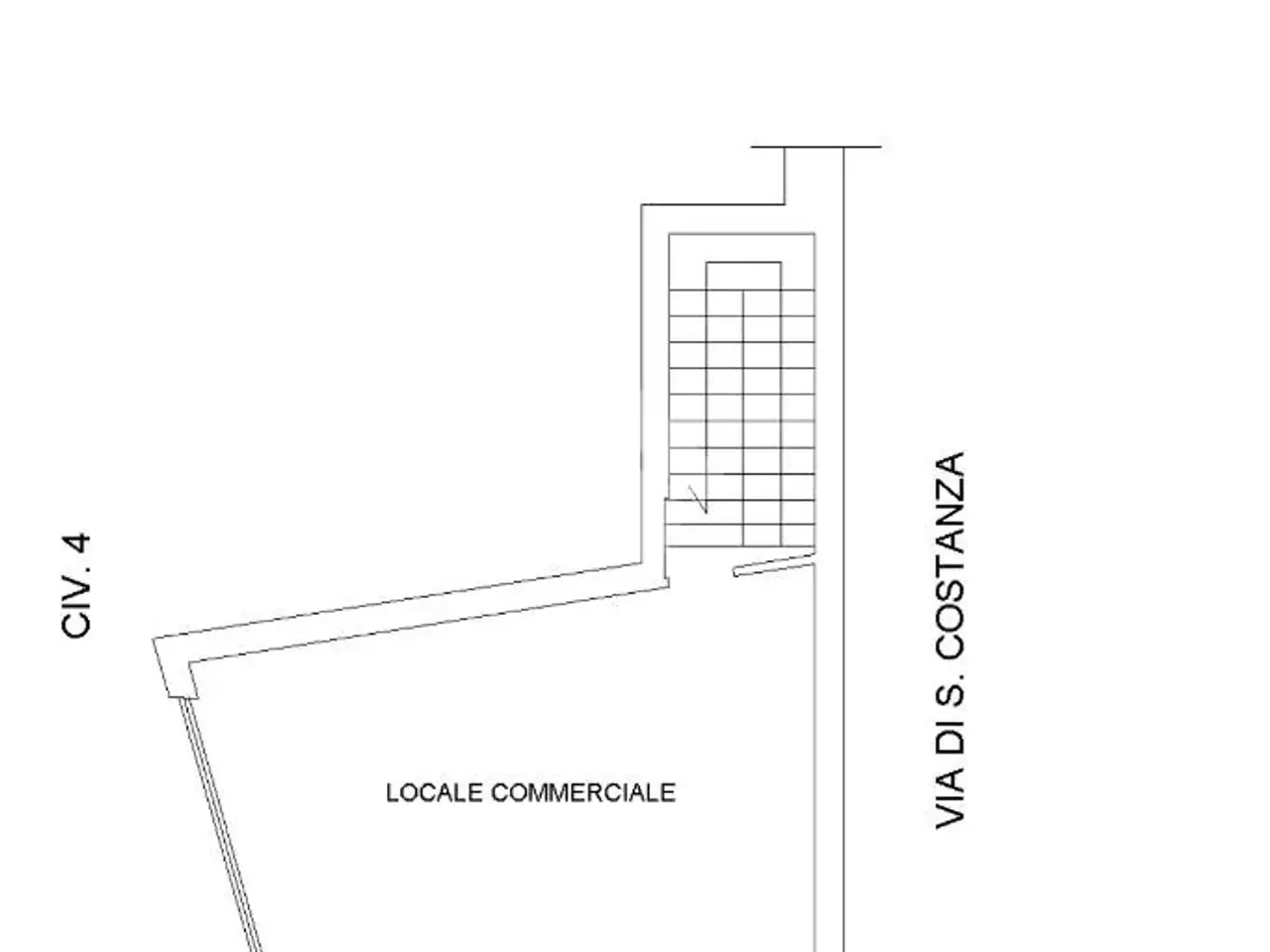 Negozio in Via Spalato 2, Roma, {3} - Planimetria 1