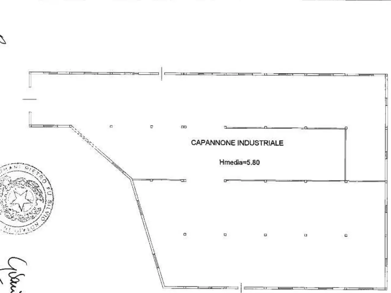 Capannone in Via delle Fontanelle 54, Fabriano, {3} - Planimetria 1