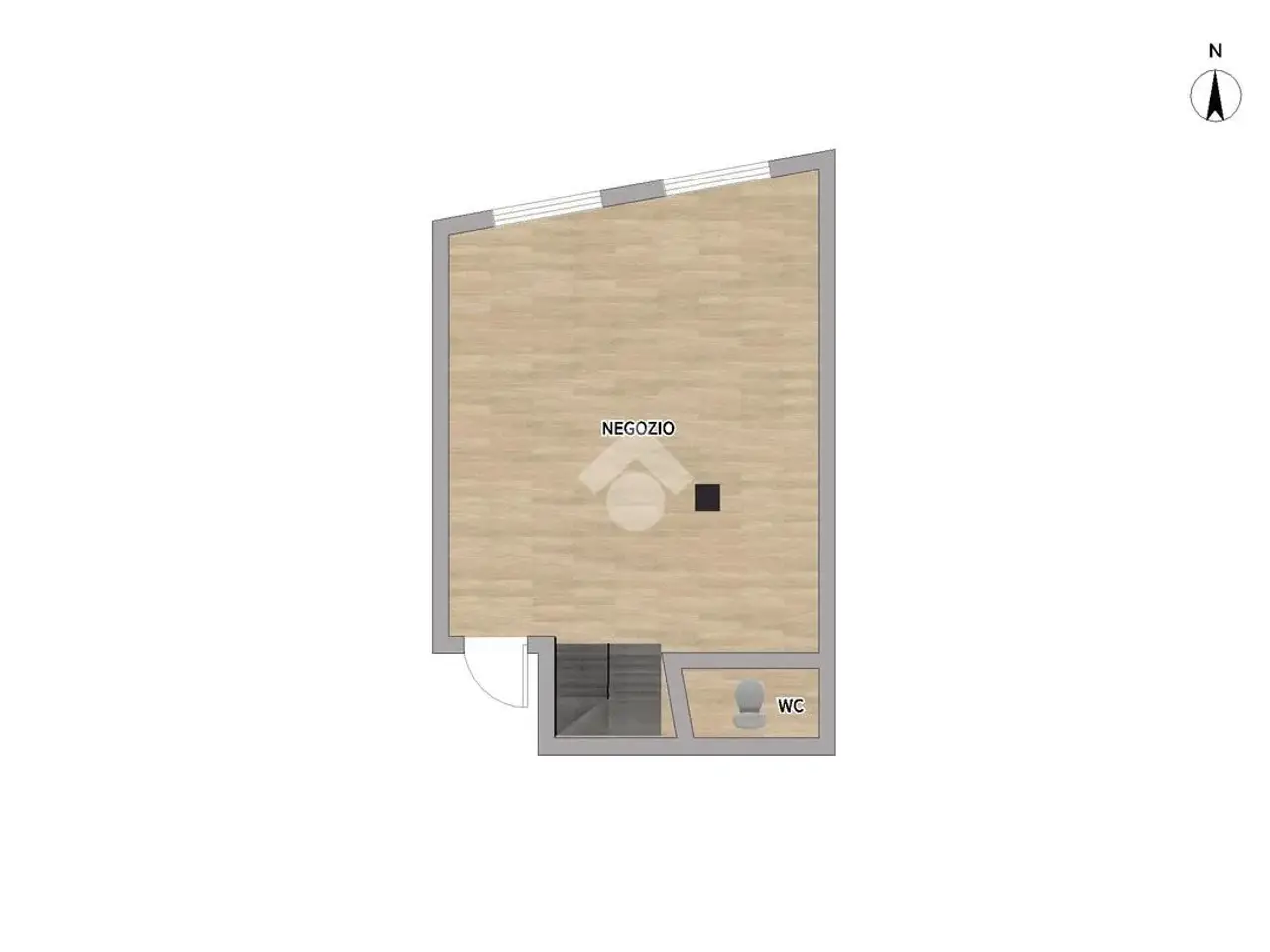 Negozio in Via S. Martino, Manerbio, {3} - Planimetria 1